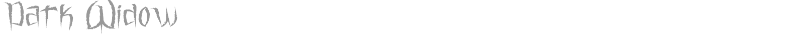 Dark Widow font preview